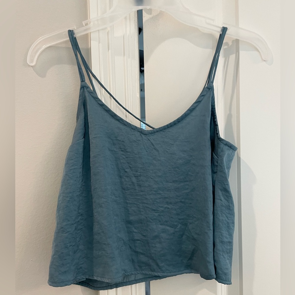 Aeropostale Blue Crop Cami Top